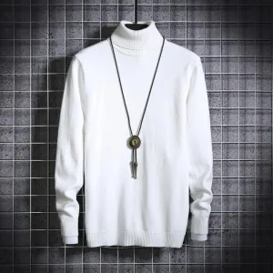 Turtleneck Sweater Men's Simple   Pullover