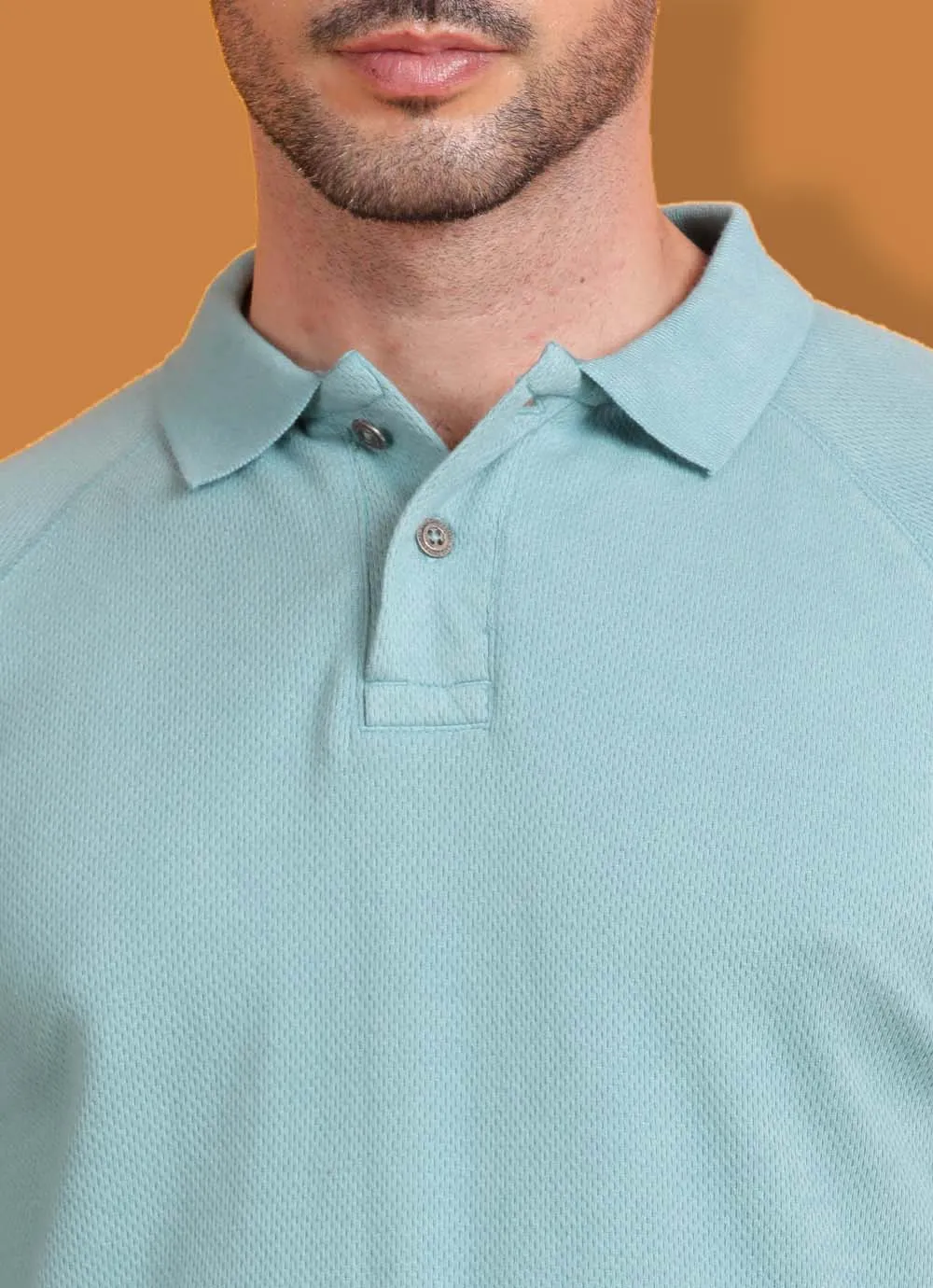 Tye Dye Cotton Slim Fit Turquoise Ombre TShirt
