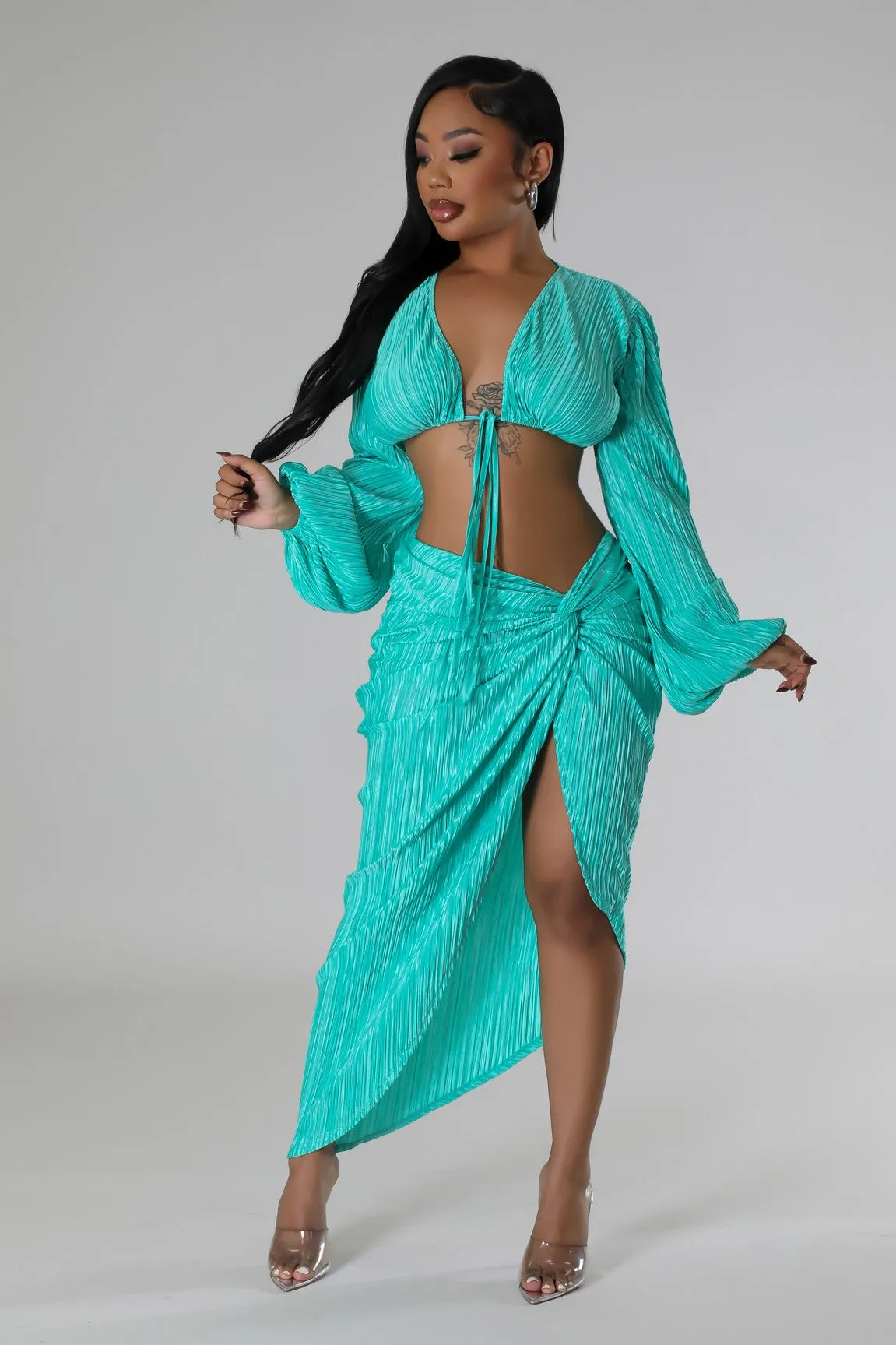 Vacay Drinks Skirt Set