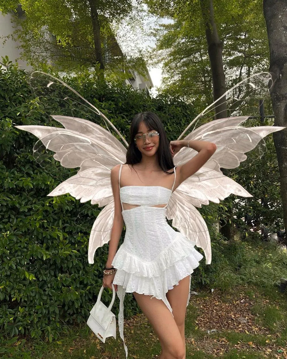 Vvsha Aulani Ruffle Mini Dress