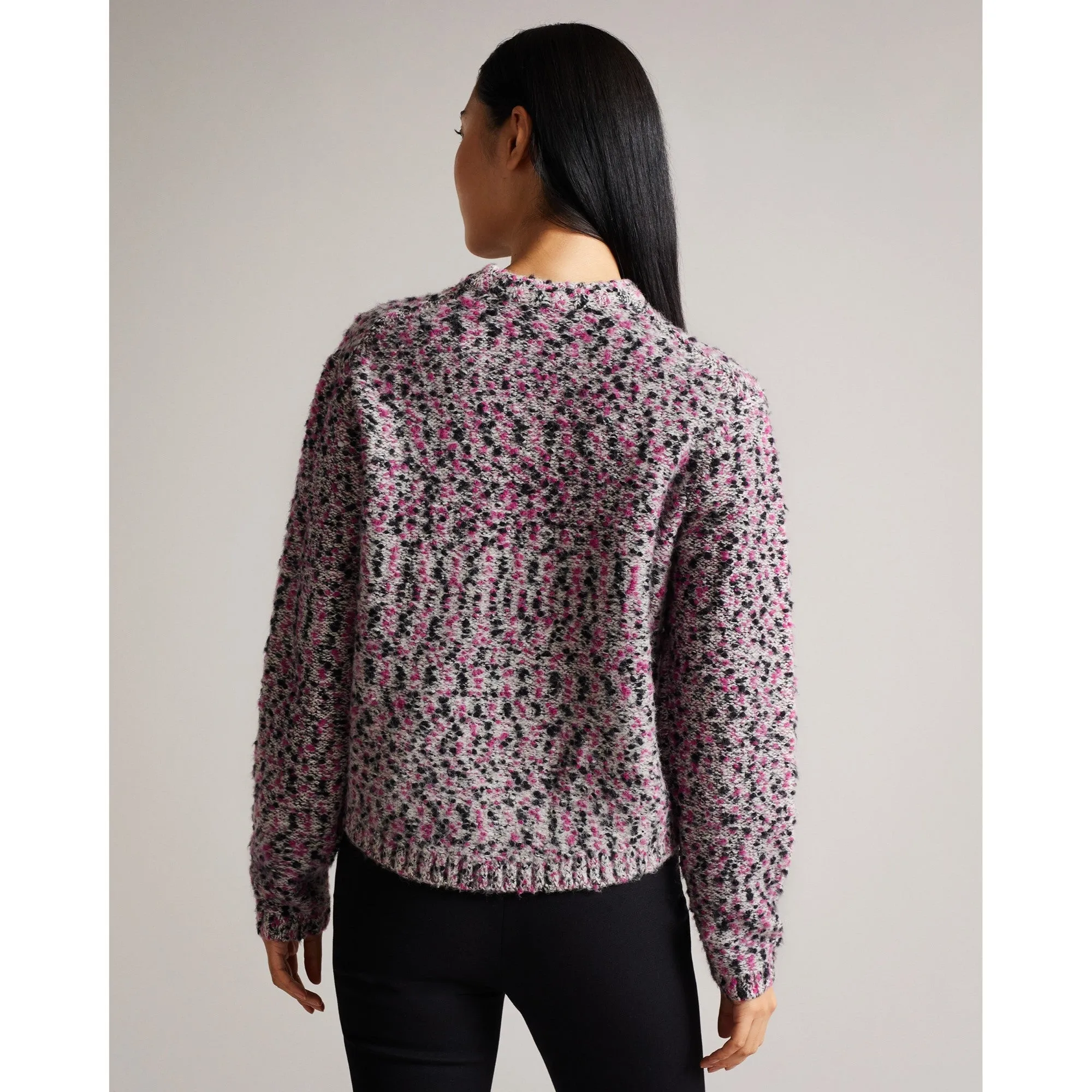 Women Wmk-Bbetsy-Engineered Cropped Jumper - Deep-Pink